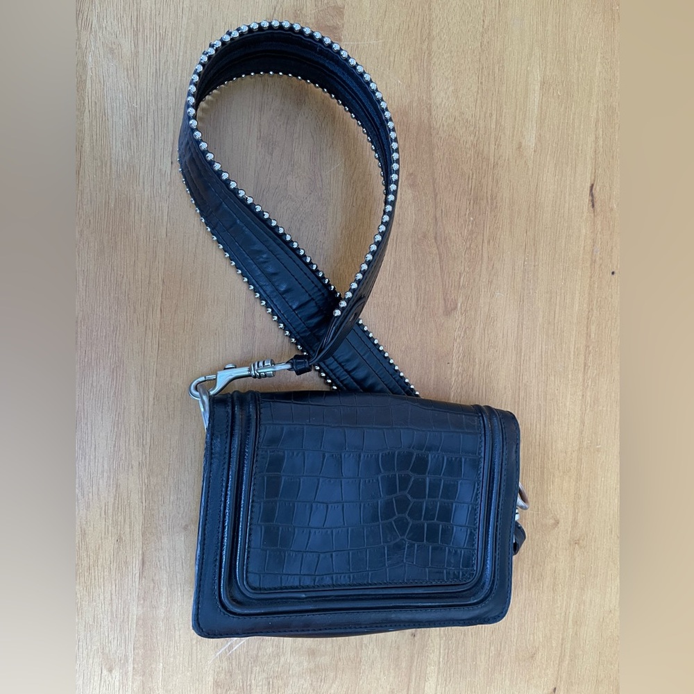 Zara Leather Croc Bag